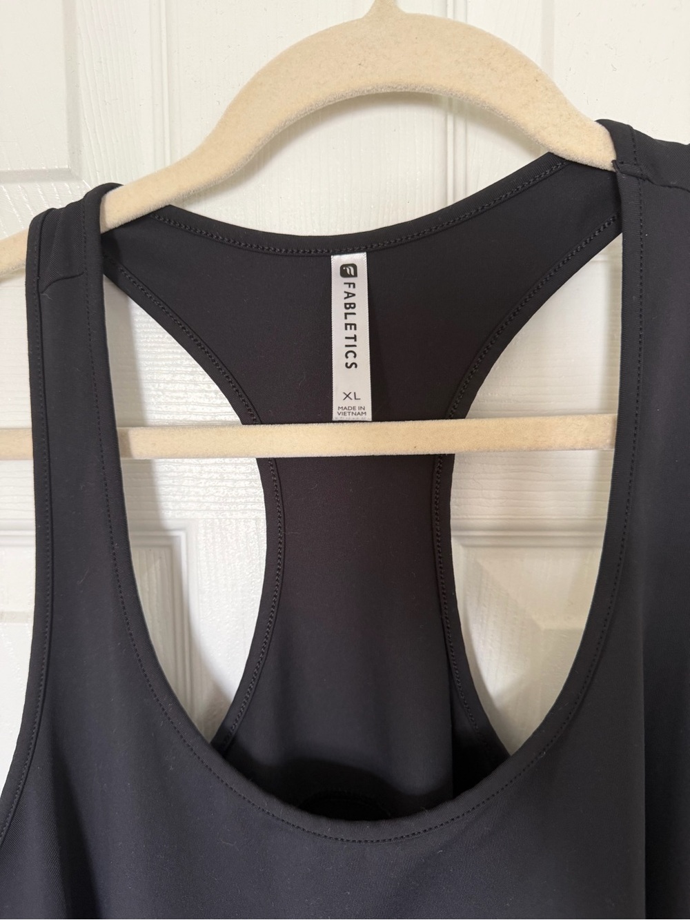 Fabletics Black Racerback Sports Tank